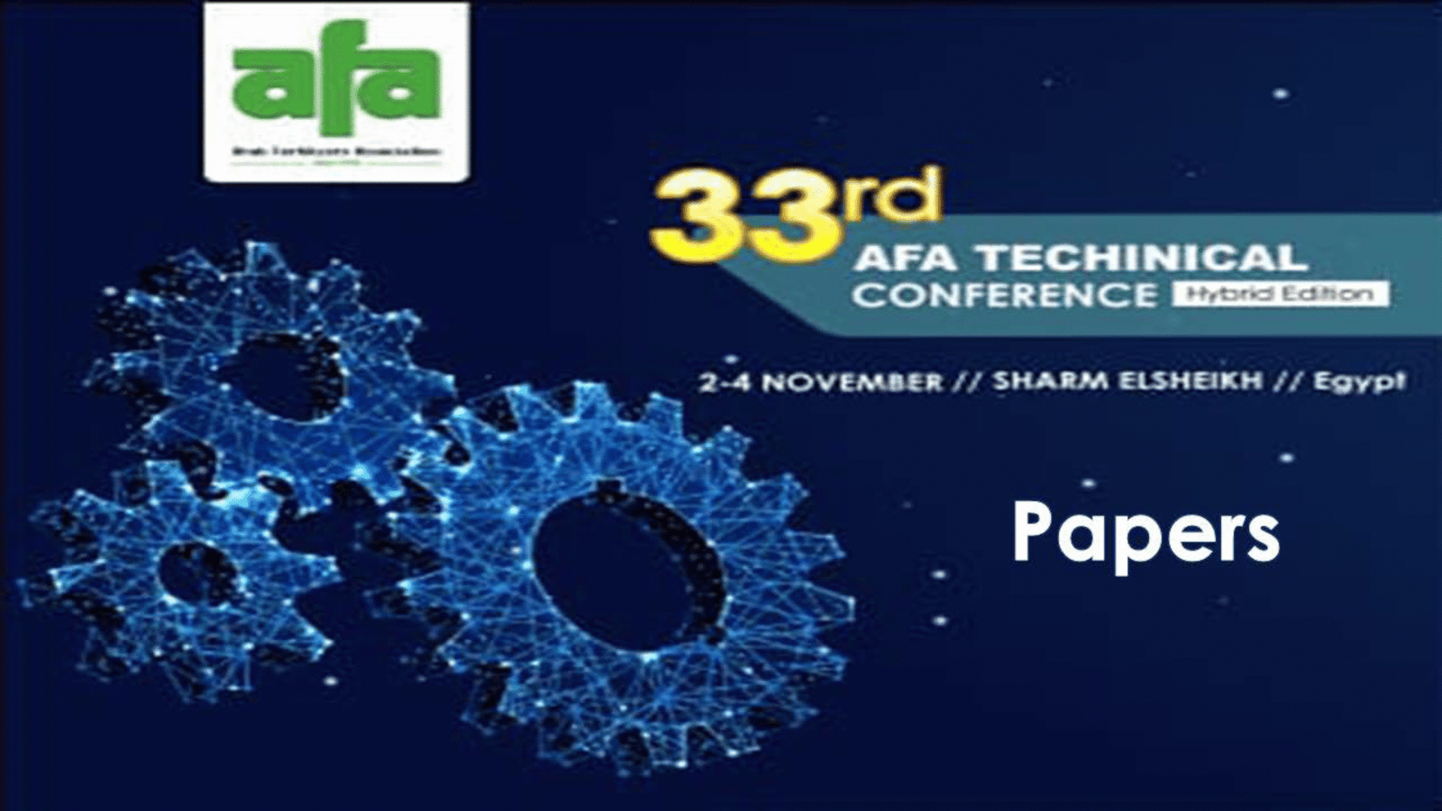 33rd AFA International Technical Conference